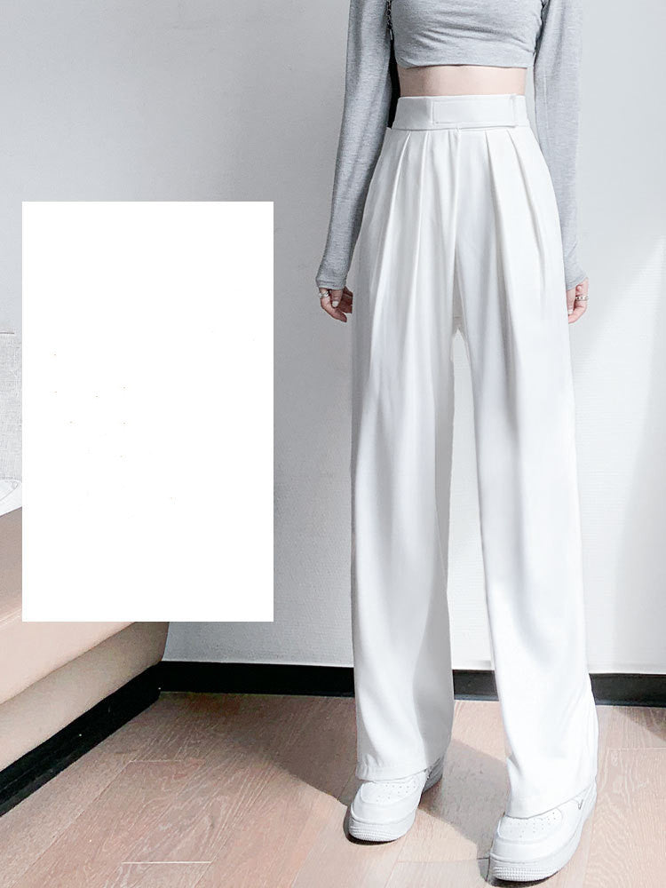 Summer Thin High Waist Loose Drape Straight Cool Cool Pants Casual Fairy Wide-leg Pants